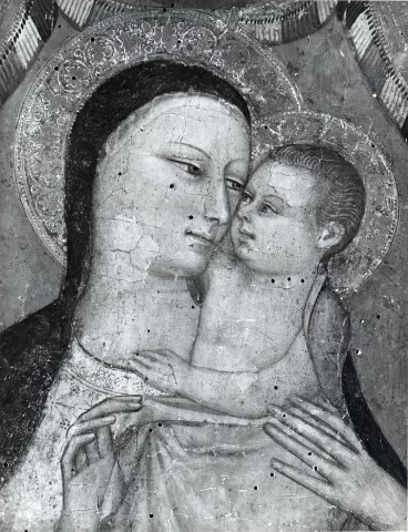 Anonimo — Giovanni del Biondo - sec. XIV - Madonna con Bambino — particolare